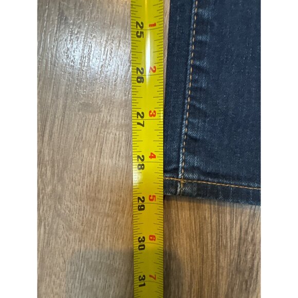 Eddie Bauer Slightly Curvy Straight Leg Jeans P14 Dark Denim - Picture 9 of 10